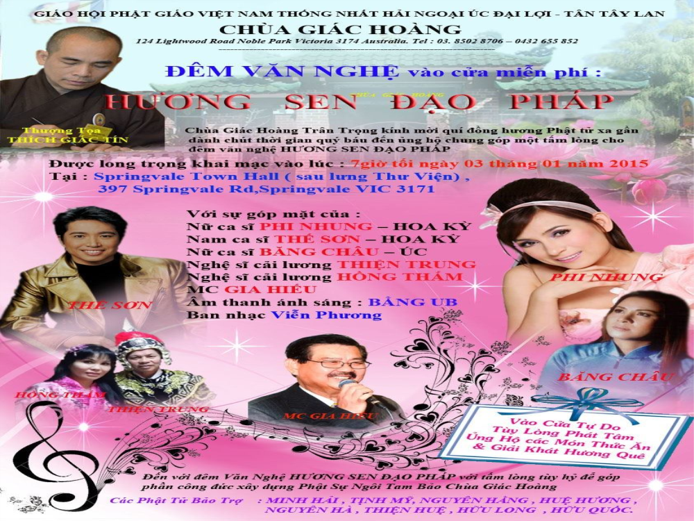 Chùa Giác Hoàng: ĐÊM VĂN NGHỆ HƯƠNG SEN ĐẠO PHÁP